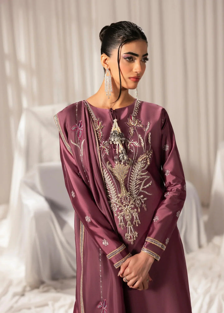Celeste by Jamni RTW Embroidered Sheesha Silk 3 Piece Suit PEONY Festive Collection