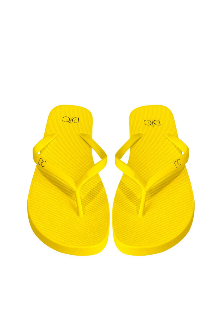 Divinely Crafted Women Flip Flops Yellow WR-YEL - Summer Collection