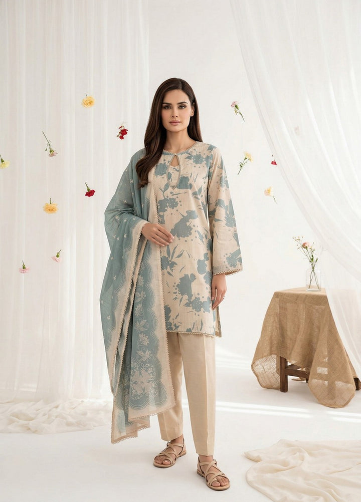Salina by Regalia Textiles Unstitched Digital Printed Lawn 3 Piece Suit RG26ULSP D4 - Casual Collection