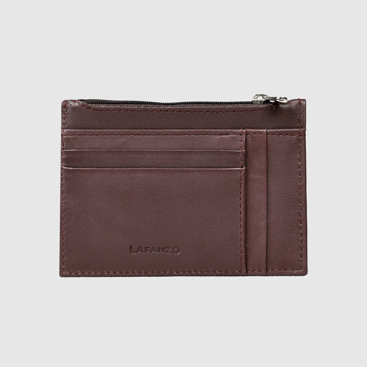 Lafanzo Unisex Leather Regal Zip Card Case - Accessories Collection