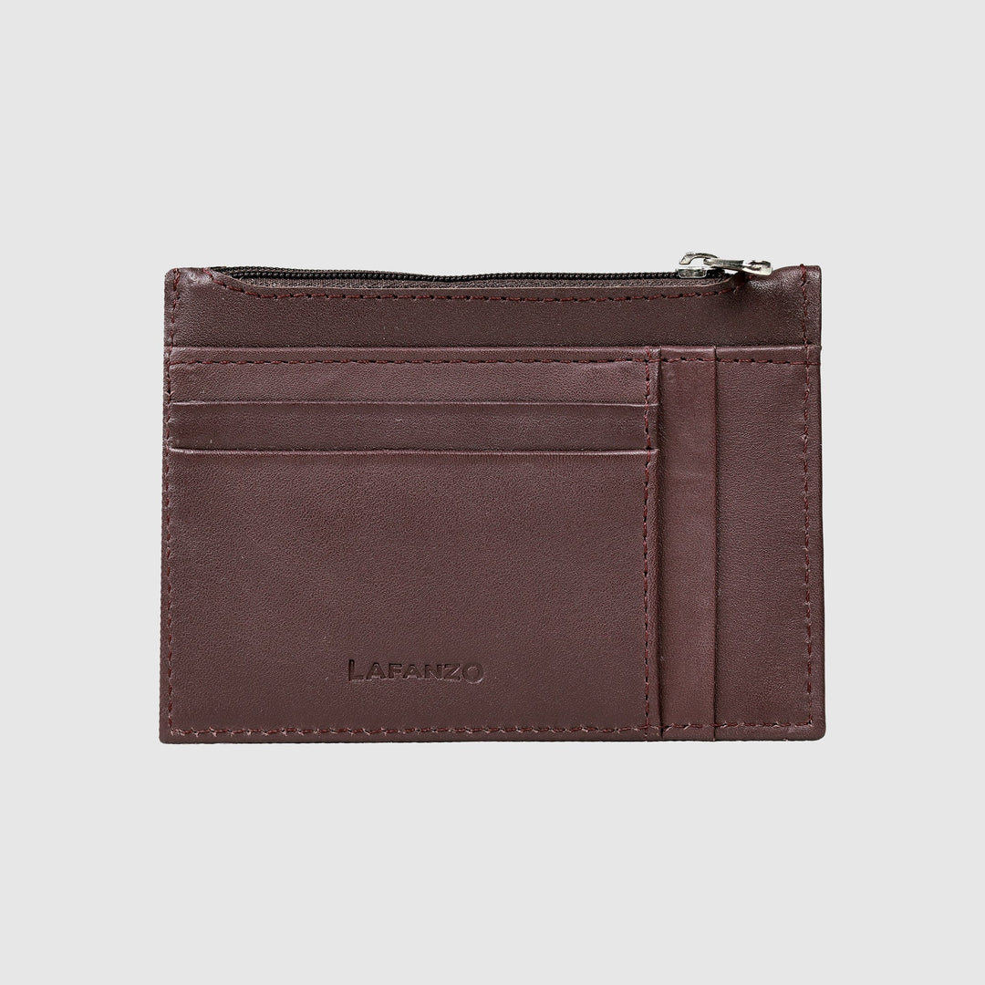 Lafanzo Unisex Leather Regal Zip Card Case - Accessories Collection