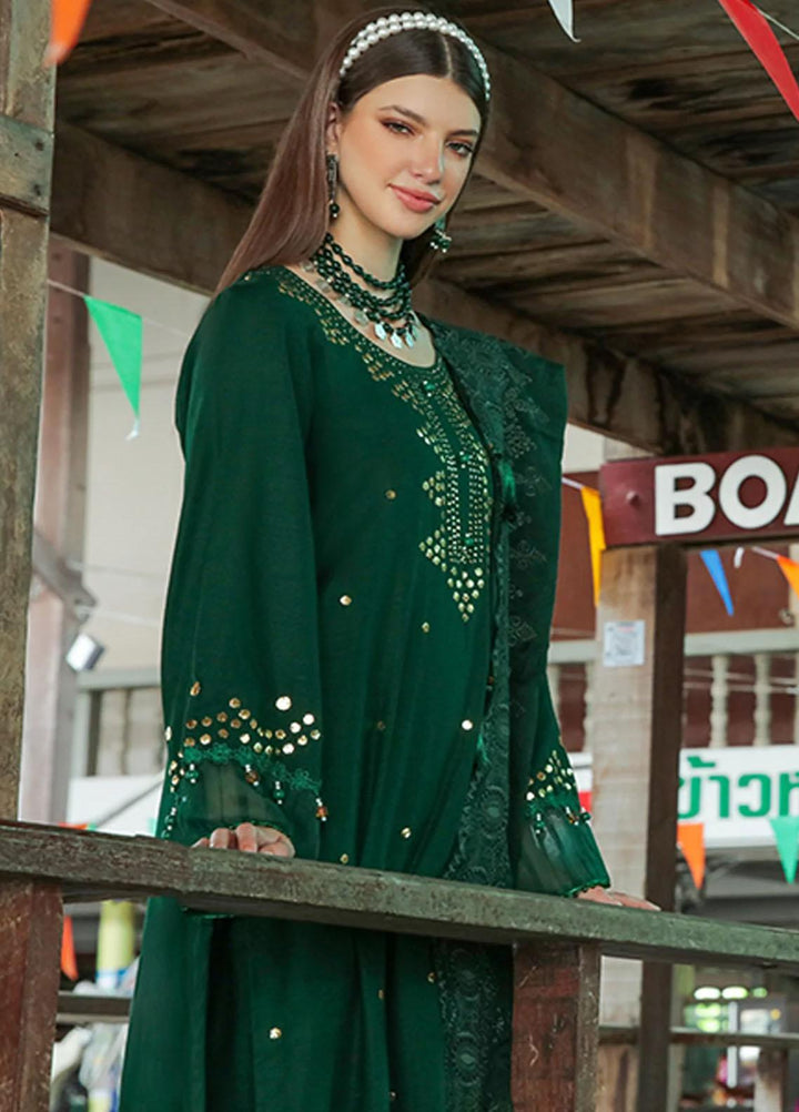 Bazaar By Nureh Embroidered Khaddar Suits Unstitched 3 Piece NU22BM NW-75 - Winter Collection