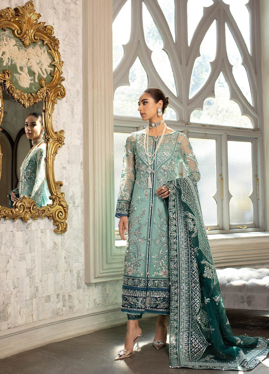 Gulaal Luxury Embroidered Organza 3 Piece Dress GL22LP-1 04 Milica