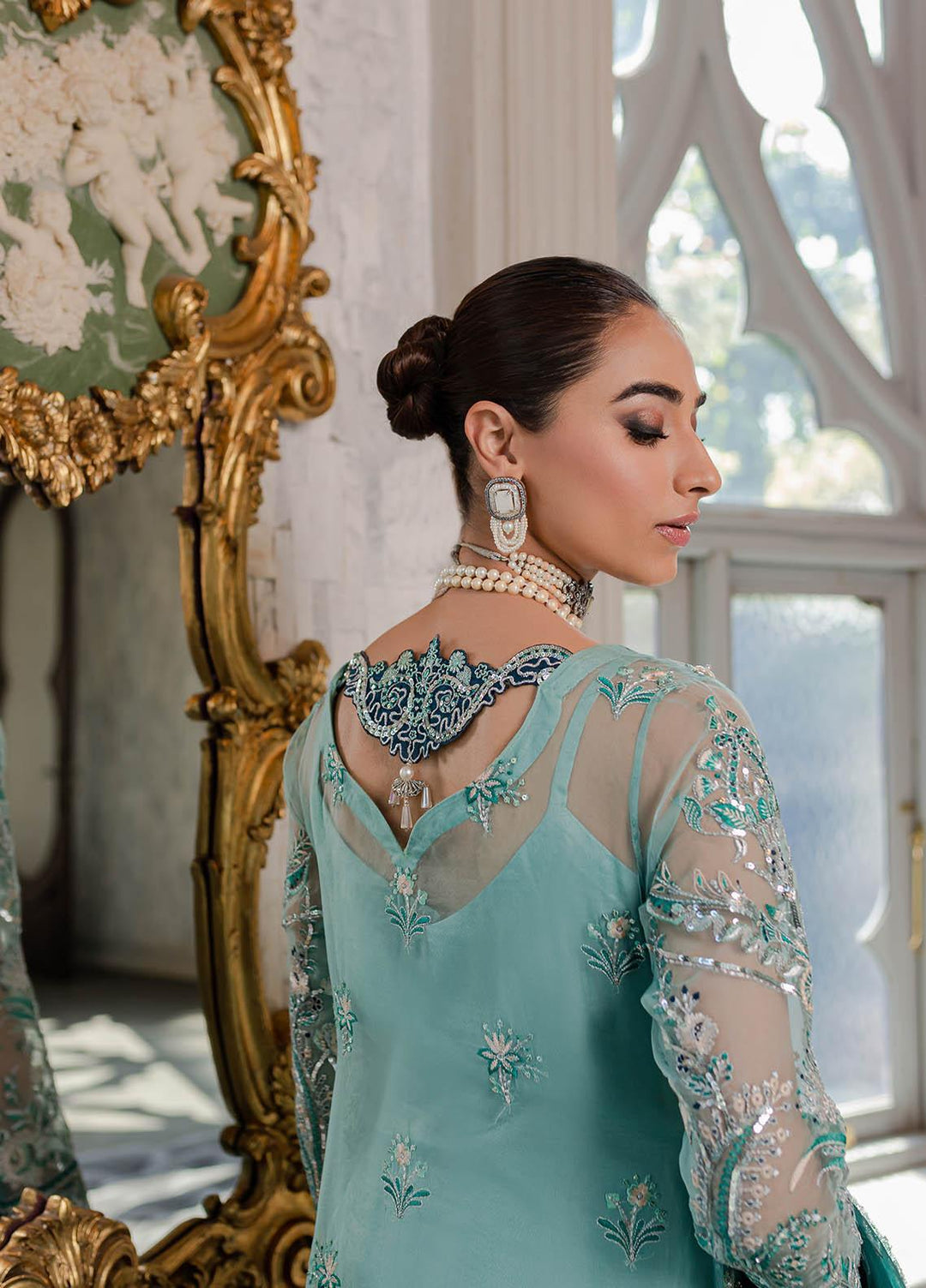 Gulaal Luxury Embroidered Organza 3 Piece Dress GL22LP-1 04 Milica