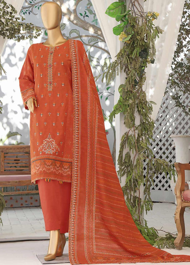 HZ Textiles Embroidered Khaddar Suits Unstitched 3 Piece HZ22PK-V3 PKE-2237 - Winter Collection