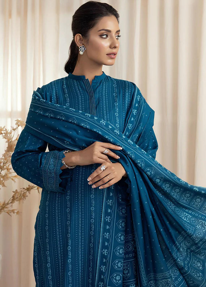 Lakhany Printed Cashmere Wool Suits Unstitched 3 Piece LSM22CV CVC-1007-B - Winter Collection