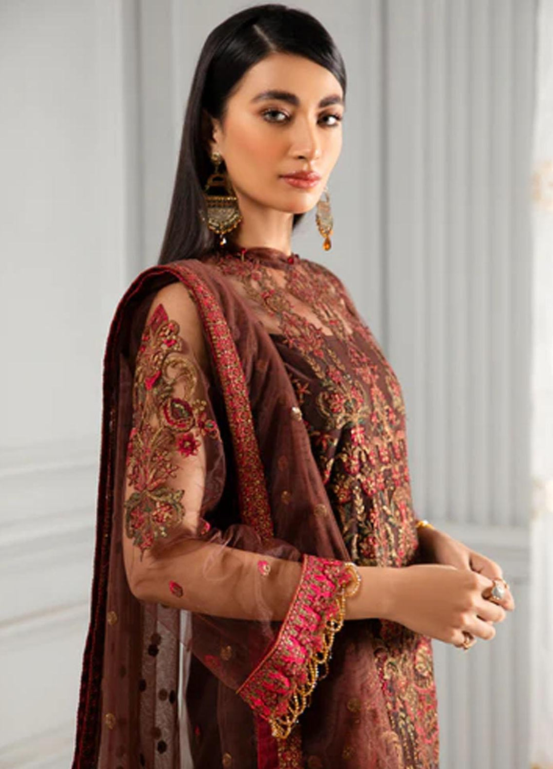 Misaal By Zarif Embroidered  Suits Unstitched 3 Piece Z-08 ELARA - Luxury Collection