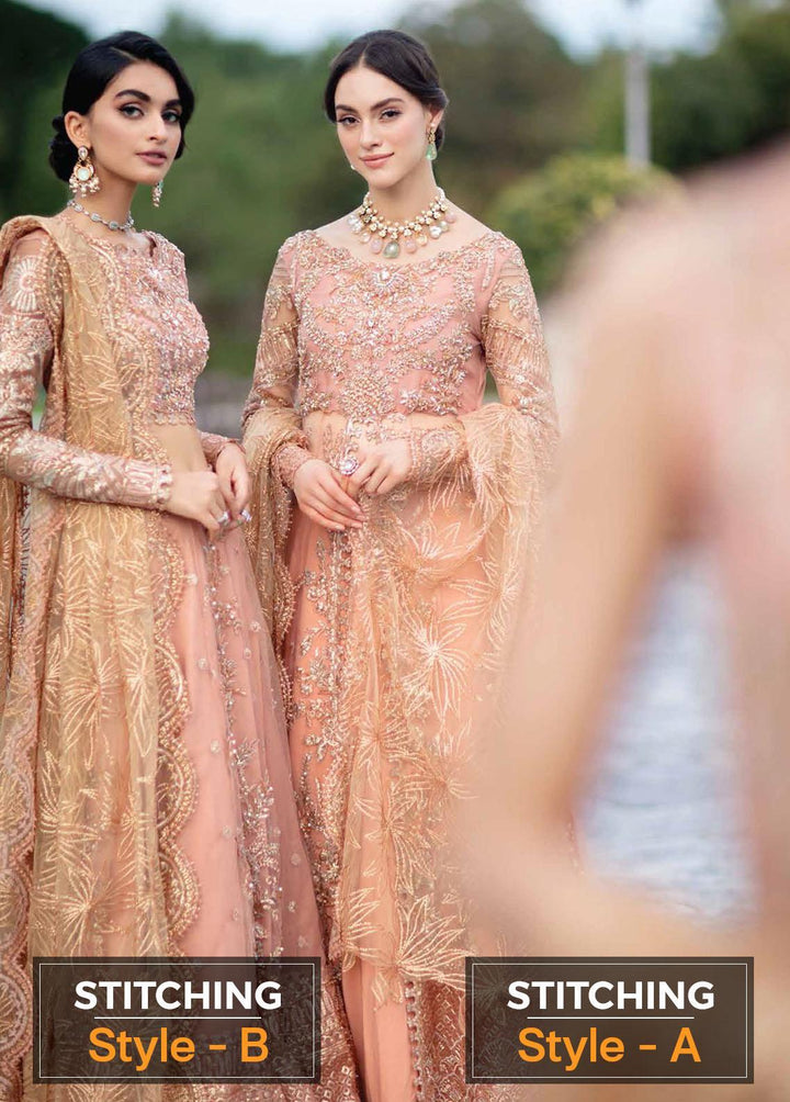 Serendipity by Mushq Embroidered Net Suits Unstitched 4 Piece MQ22S TDL22-05 Nicole - Luxury Wedding Collection