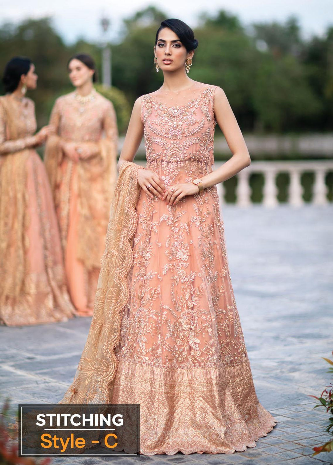 Serendipity by Mushq Embroidered Net Suits Unstitched 4 Piece MQ22S TDL22-05 Nicole - Luxury Wedding Collection