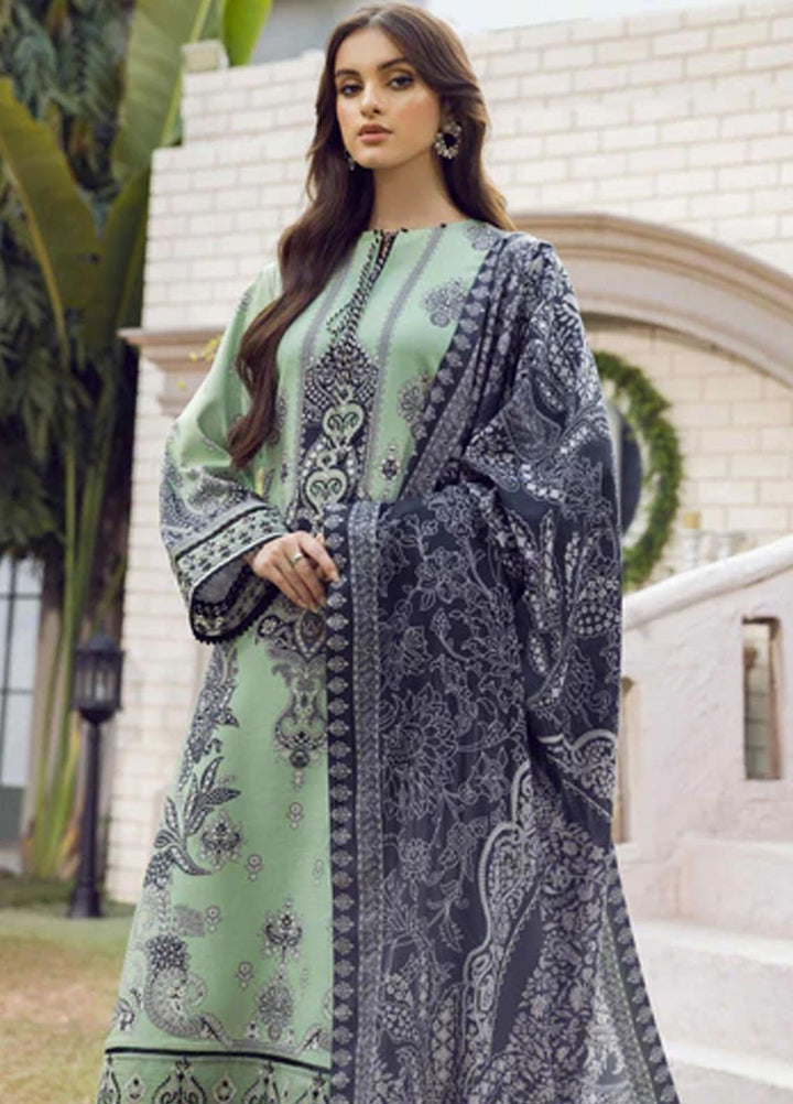 Winter Blossoms By Seran Embroidered Viscose Suits Unstitched 3 Piece SRN22WB 06 Daisy - Winter Collection