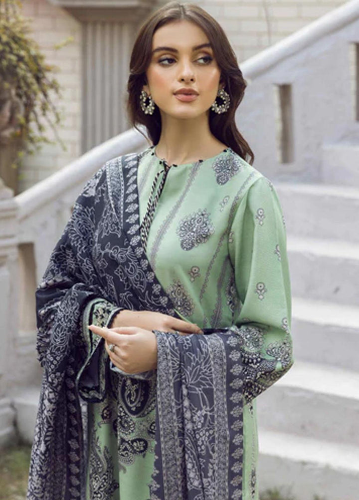 Winter Blossoms By Seran Embroidered Viscose Suits Unstitched 3 Piece SRN22WB 06 Daisy - Winter Collection