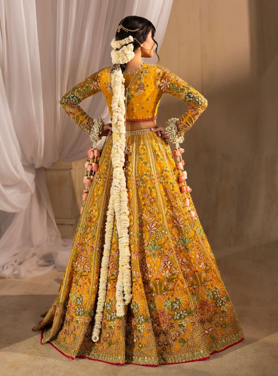 Tehwaar by Anayra Amal RTW Embroidered Net 3 Piece Suit Henna Wedding Collection