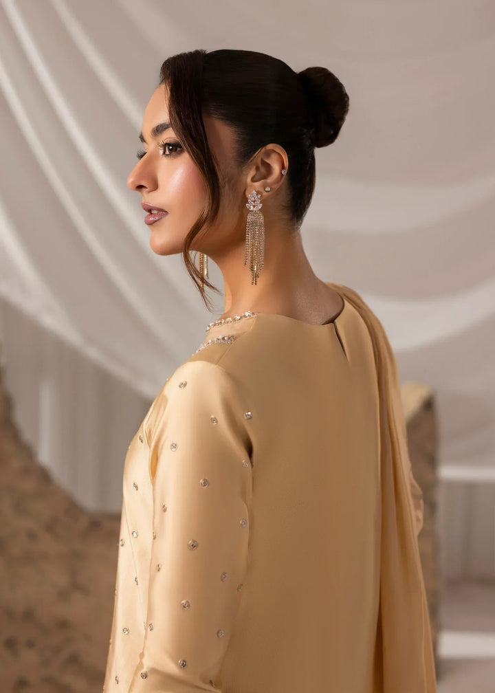 Celeste by Jamni RTW Embroidered Sheesha Silk 3 Piece Suit DAFFODIL Festive Collection