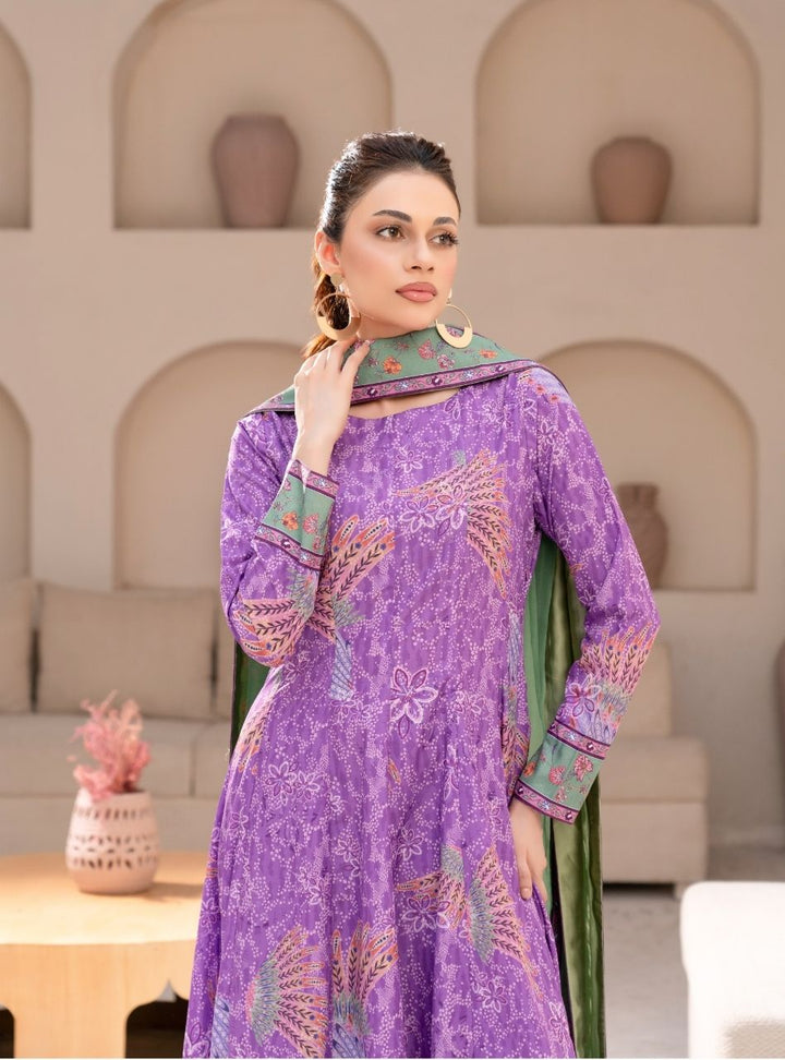 Irtiqa by Anayra Amal RTW Printed Raw Silk 3 Piece Suit Jazmin Festive Collection