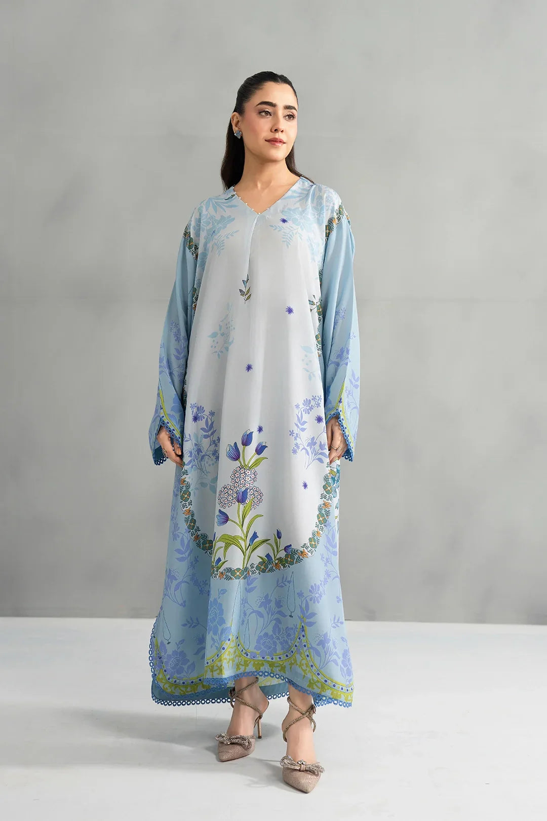 Dear Summer by Panache Women RTW Printed Lawn 2 Piece Suit Blue Whisper - Festive Collection