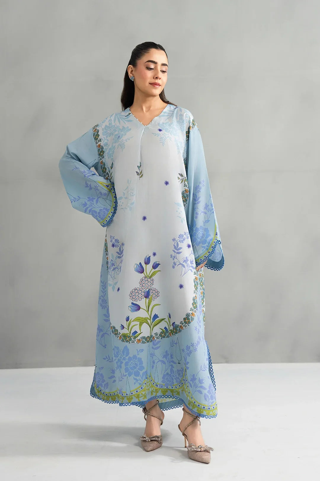 Dear Summer by Panache Women RTW Printed Lawn 2 Piece Suit Blue Whisper - Festive Collection