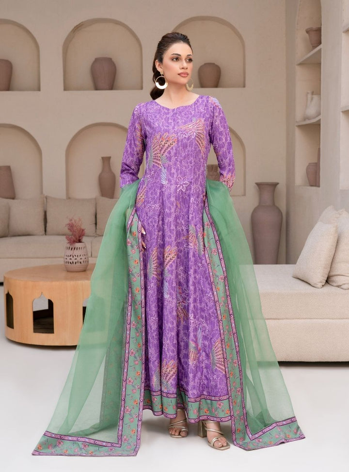 Irtiqa by Anayra Amal RTW Printed Raw Silk 3 Piece Suit Jazmin Festive Collection