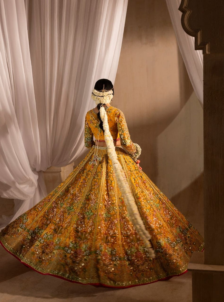 Tehwaar by Anayra Amal RTW Embroidered Net 3 Piece Suit Henna Wedding Collection