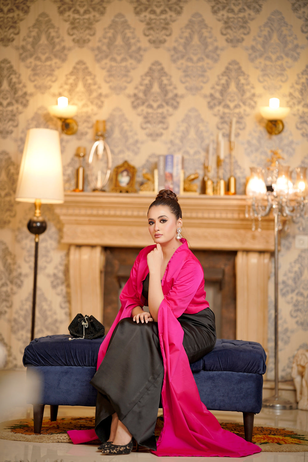 Syah Women RTW Solids Silk 1 Piece Noir - Festive Collection