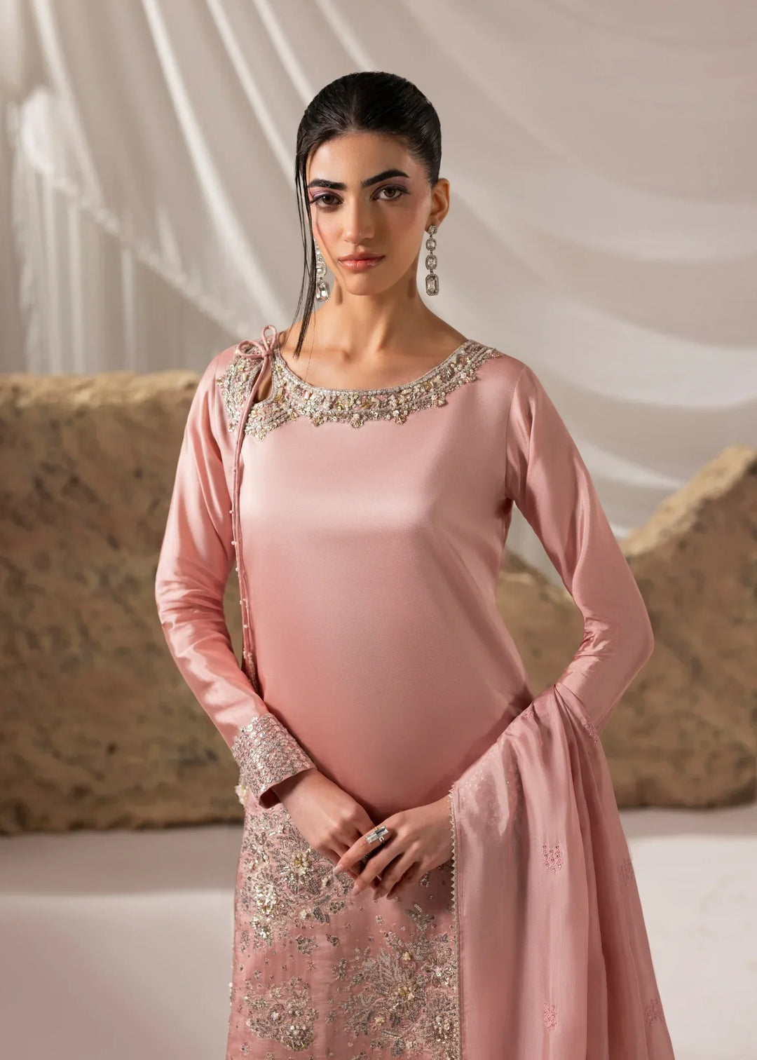 Celeste by Jamni RTW Embroidered Sheesha Silk 3 Piece Suit SAKURA Festive Collection