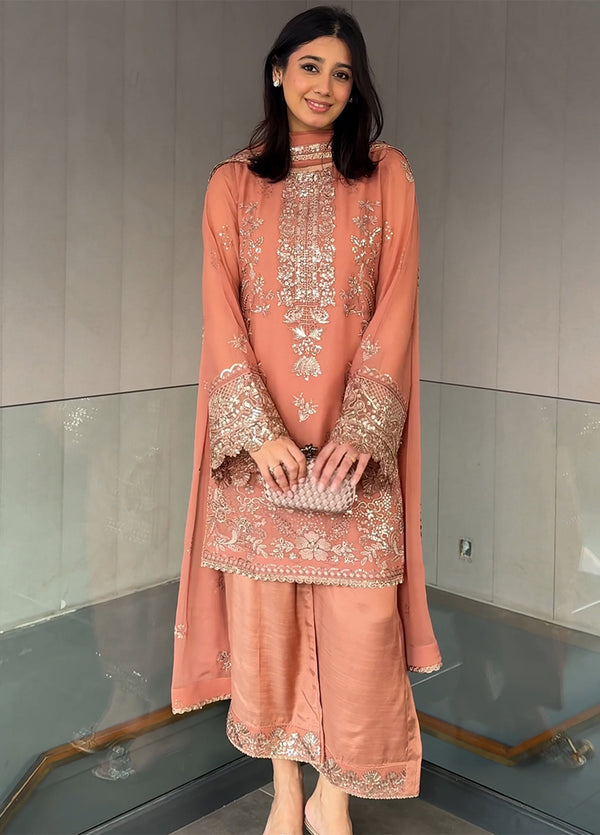 Maison d'or by Sahane RTW Embroidered Chiffon 3 Piece Suit CT 27006P Sorelle - Festive Collection