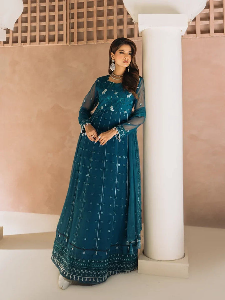 Salitex Unstitched Embroidered Chiffon 3 Piece Suit SUNS8CH524 Festive Collection