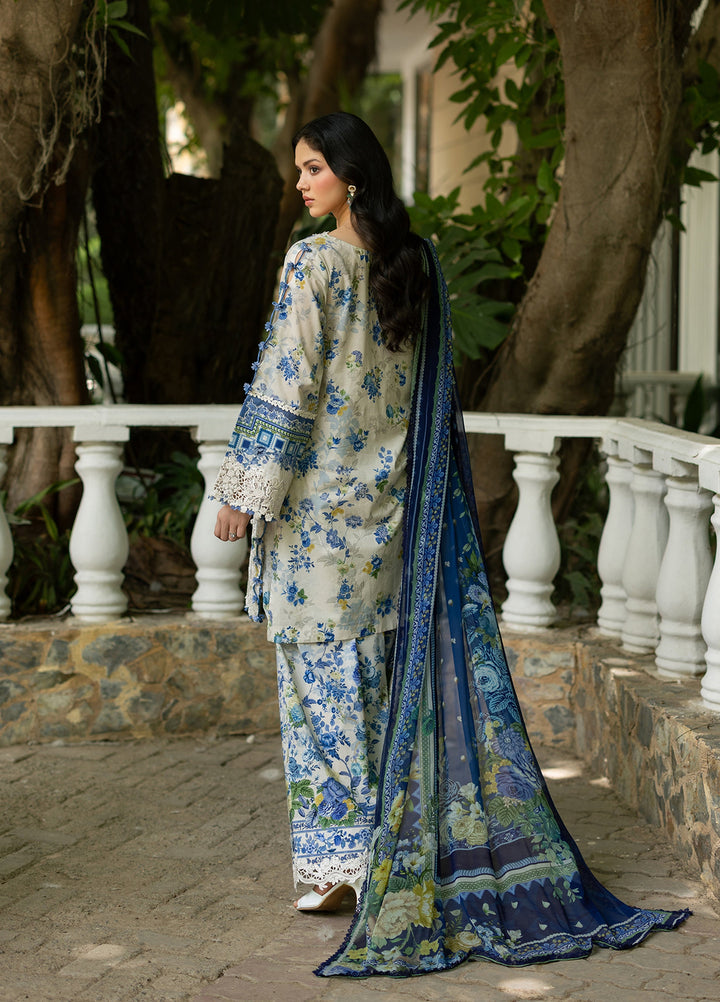 Signature by Elaf Unstitched Embroidered Lawn 3 Piece Suit EL26USLE Celine ESG-8B - Eid Collection