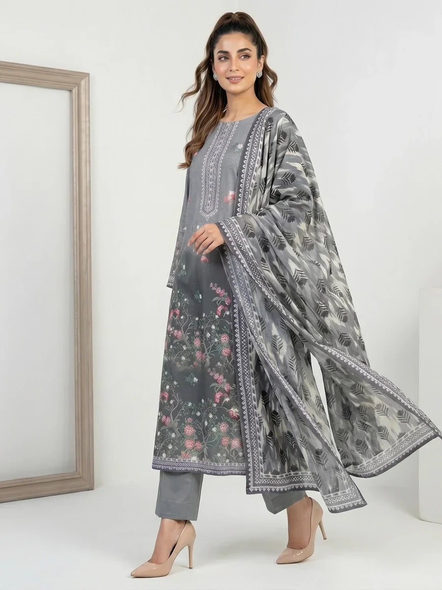 Salitex Unstitched Printed Lawn 3 Piece Suit SSW6U3P424 Summer Collection