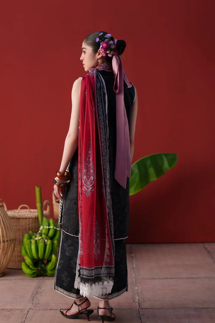 Laanem by Saira Rizwan Unstitched Embroidered Lawn 3 Piece Suit SR26ULL NERAYA-B - Summer Collection