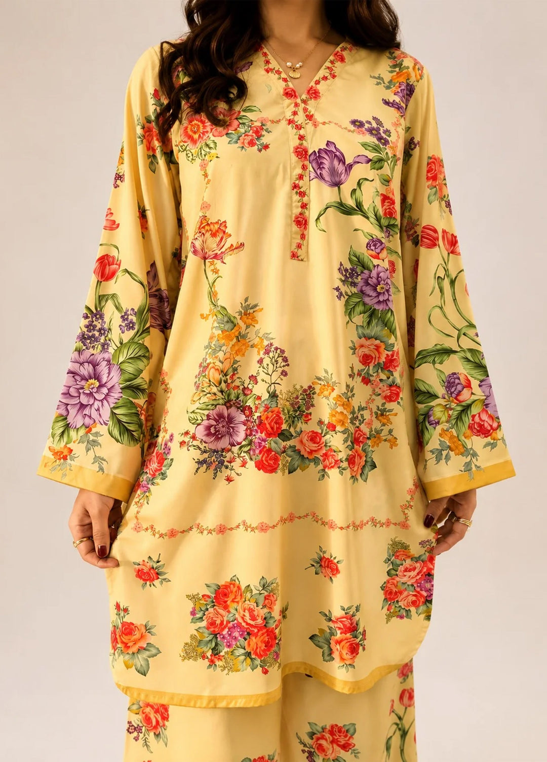 Saba Sumaiya Women RTW Printed Crepe Lawn 2 Piece Suit SS-78656 Whisteria - Casual Collection