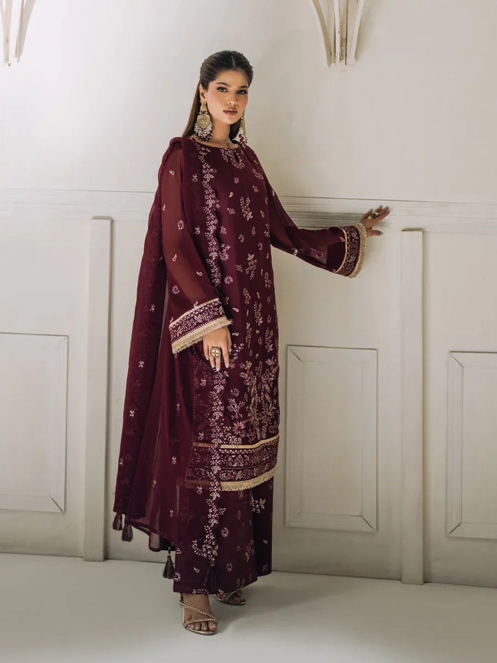 Salitex Unstitched Embroidered Chiffon 3 Piece Suit SUNS8CH508 Festive Collection