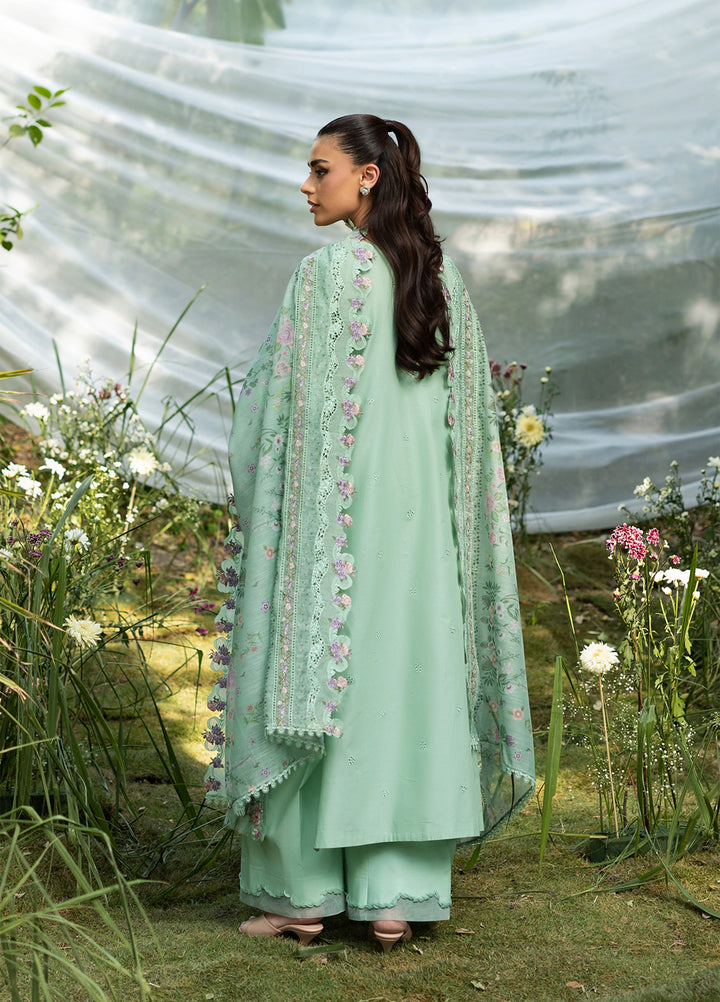 Elaf Premium Unstitched Embroidered Lawn 3 Piece Suit EL26ULF Daisy Chain ELQ-3A - Festive Collection