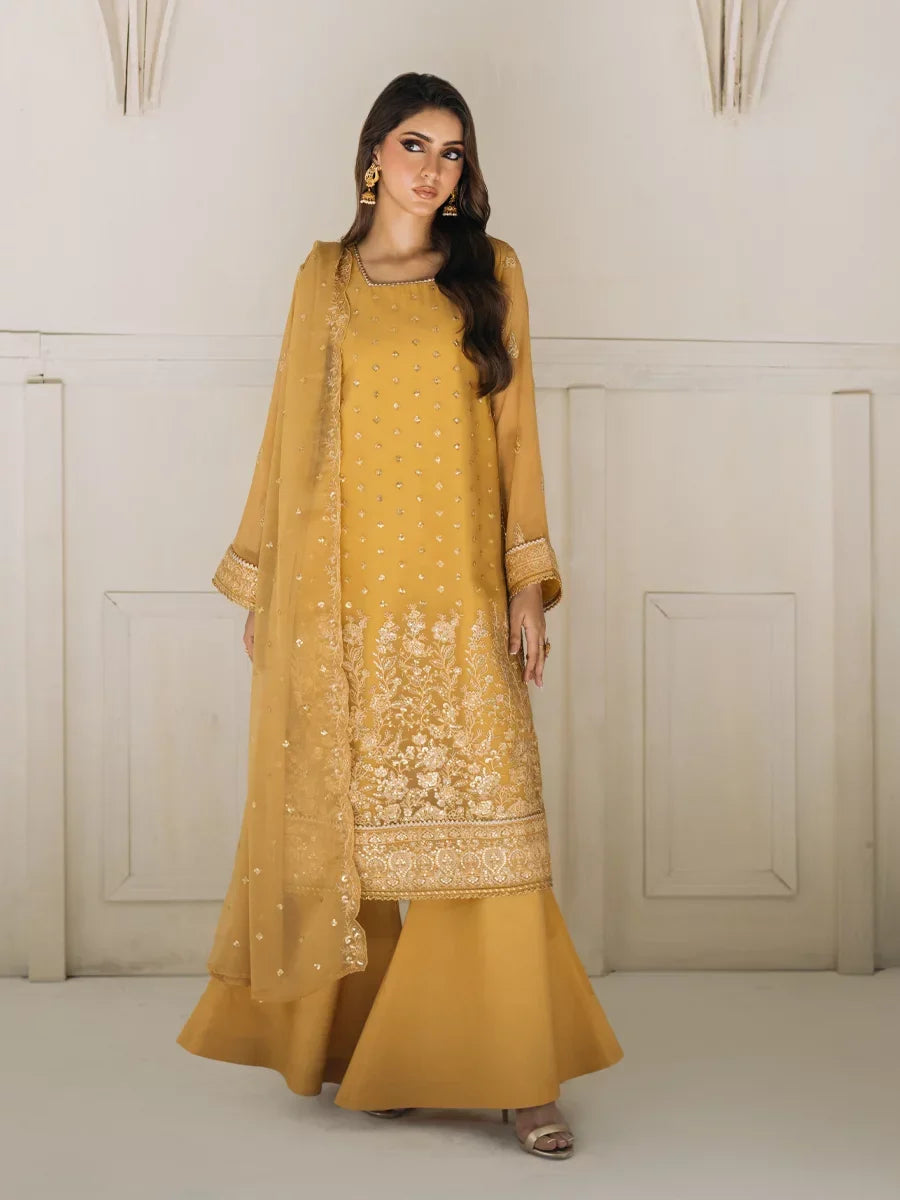 Salitex Unstitched Embroidered Chiffon 3 Piece Suit SUNS8CH518 Festive Collection