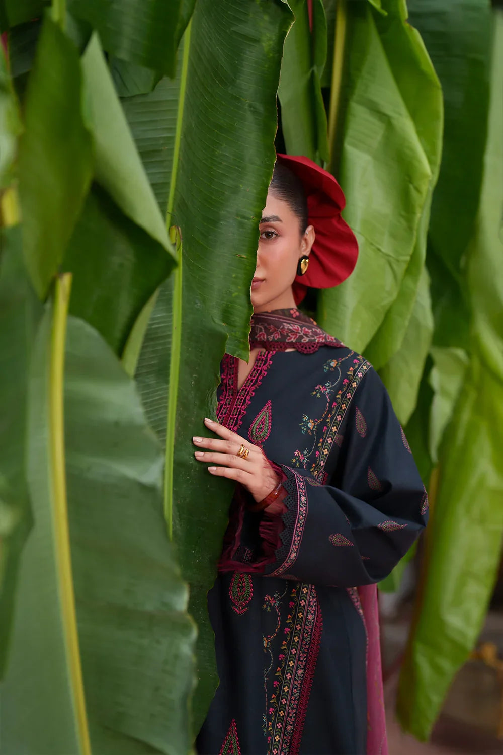 Laanem by Saira Rizwan Unstitched Embroidered Lawn 3 Piece Suit SR26ULL AZAI-A - Summer Collection