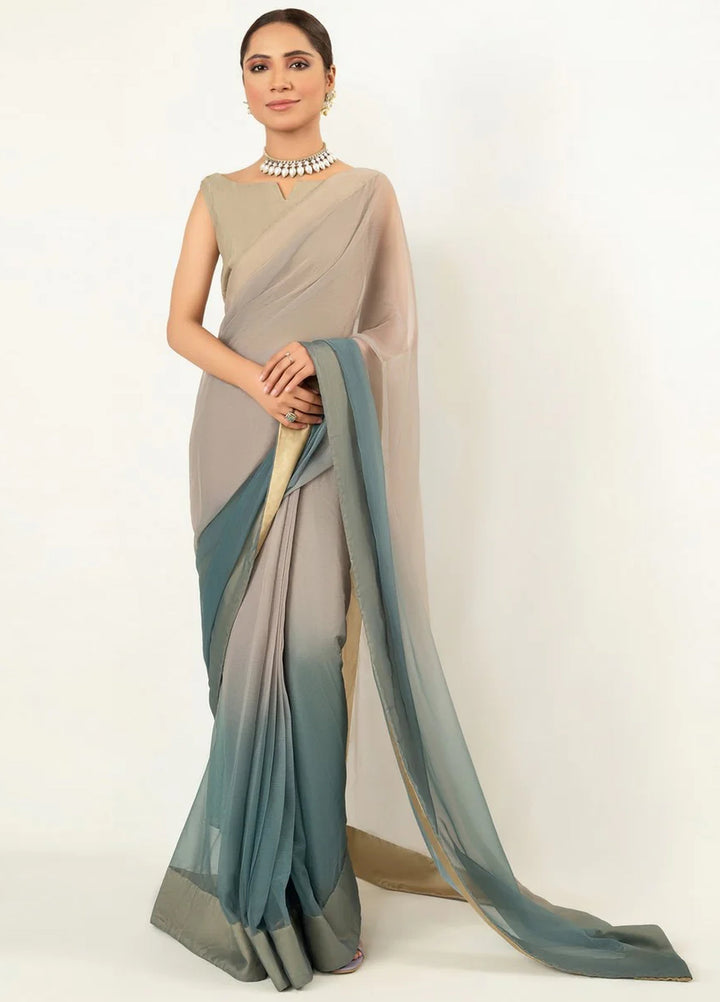 Imran Aftab RTW Printed Chiffon 3 Piece Suit IASC 02 - Festive Collection