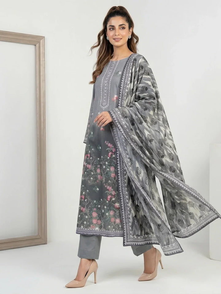 Salitex Unstitched Printed Lawn 3 Piece Suit SSW6U3P424 Summer Collection