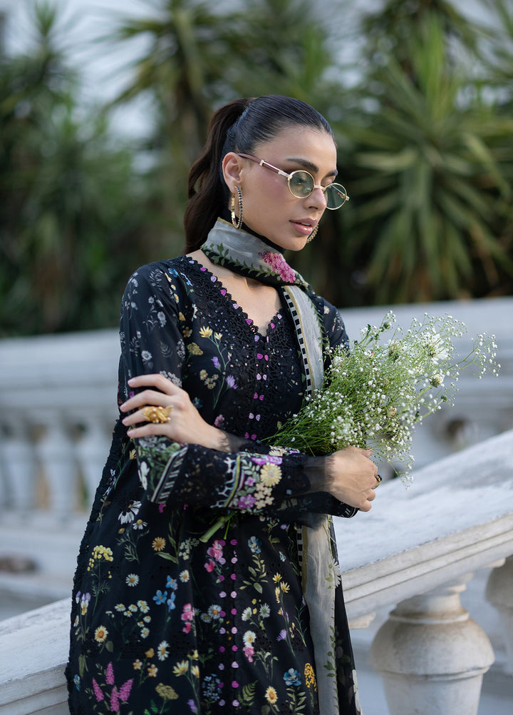 Signature by Elaf Unstitched Embroidered Lawn 3 Piece Suit EL26USLE Sasha ESG-2B - Eid Collection