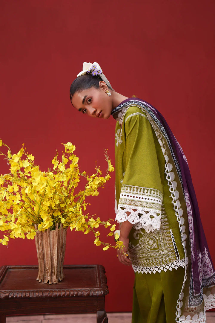 Laanem by Saira Rizwan Unstitched Embroidered Lawn 3 Piece Suit SR26ULL NERAYA-A - Summer Collection