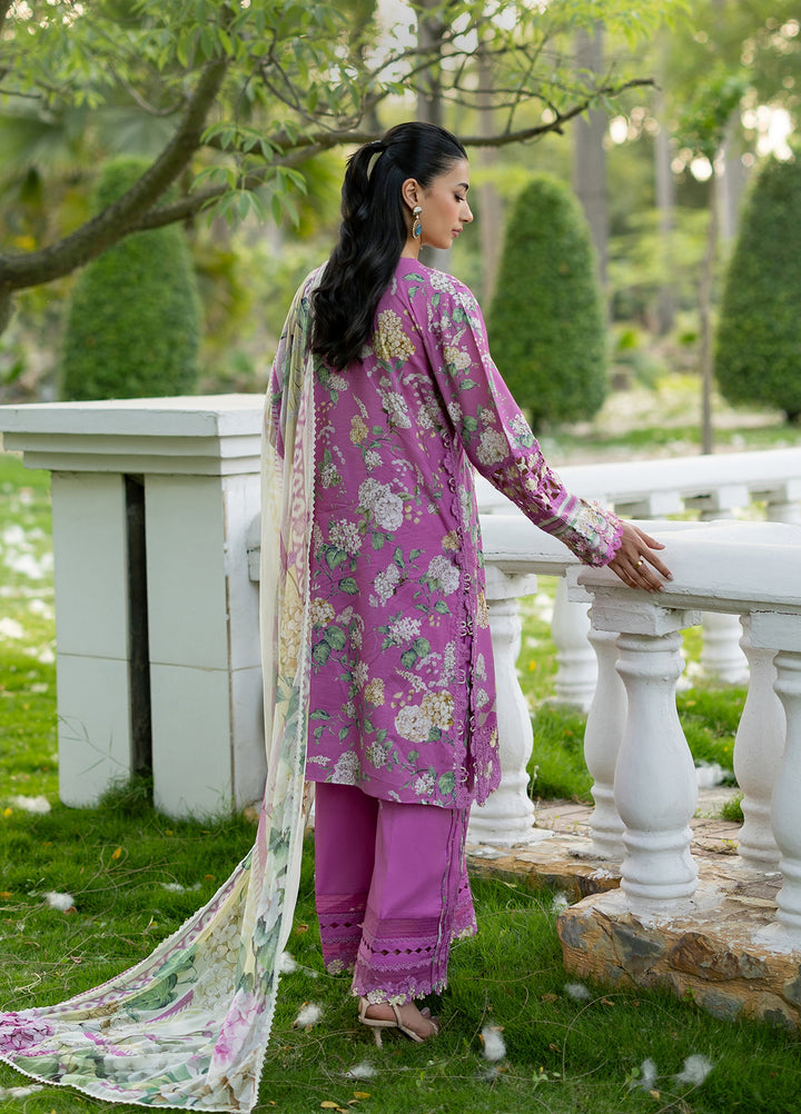 Signature by Elaf Unstitched Embroidered Lawn 3 Piece Suit EL26USLE Kiara ESG-7B - Eid Collection