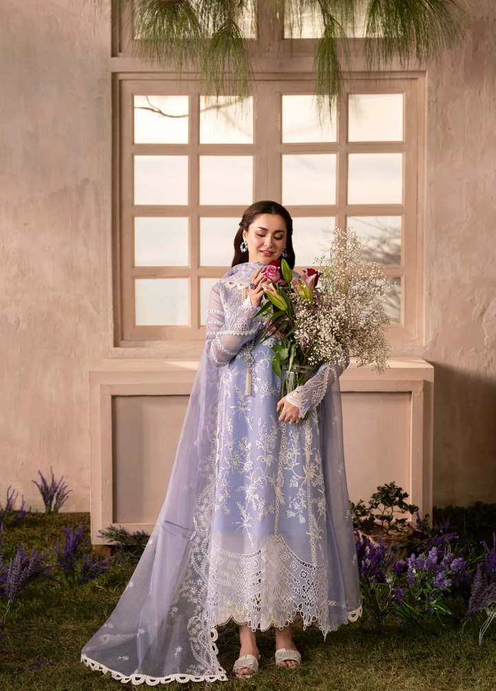 Sable Vogue Unstitched Embroidered Organza 3 Piece Suit SV26UL SL-04-25 - Summer Collection
