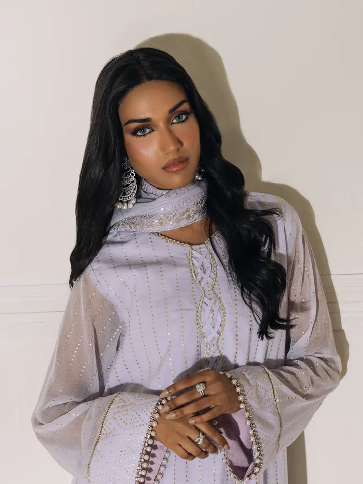 Salitex Unstitched Embroidered Chiffon 3 Piece Suit SUNS8CH502 Festive Collection