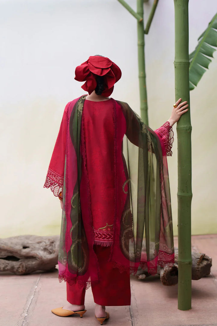 Laanem by Saira Rizwan Unstitched Embroidered Lawn 3 Piece Suit SR26ULL NAYRA-A - Summer Collection