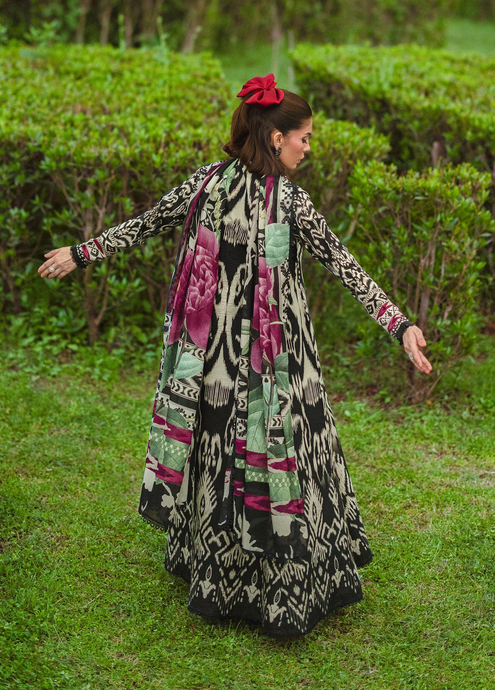 Bridgerton by Elaf Unstitched Printed Lawn 3 Piece Suit EL26ULB EPB-1B - Summer Collection