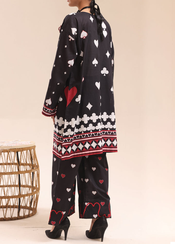 Riley Women RTW Embroidered Lawn 2 Piece Suit RL26RL Queen of Hearts - Casual Collection