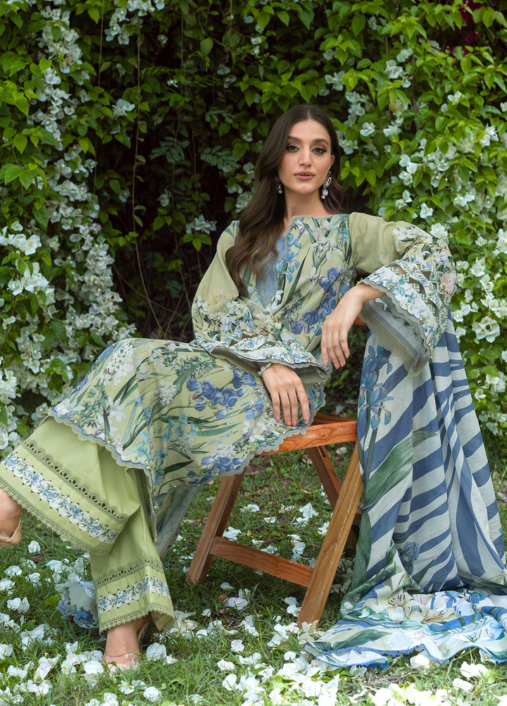 Bridgerton by Elaf Unstitched Printed Lawn 3 Piece Suit EL26ULB EPB-2A - Summer Collection