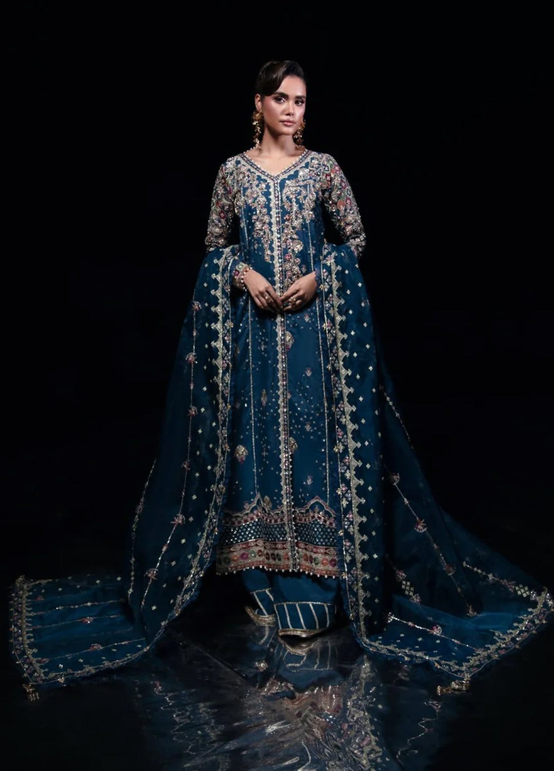 Florent Embroidered Raw Silk Suit Unstitched 3 Piece FL24R Dreamweave - Formal Collection