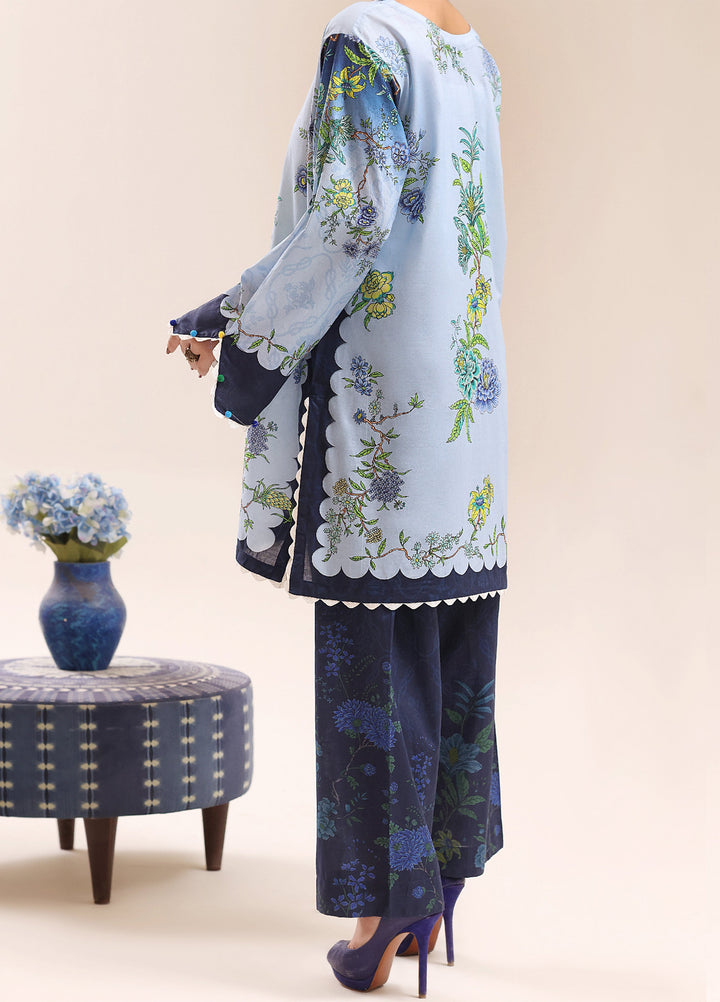 Riley Women RTW Embroidered Lawn 2 Piece Suit RL26RL Ocean Bloom - Casual Collection