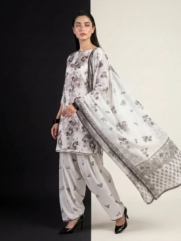 Salitex Unstitched Printed Lawn Silk 3 Piece Suit SUNS7ASI419 Casual Collection