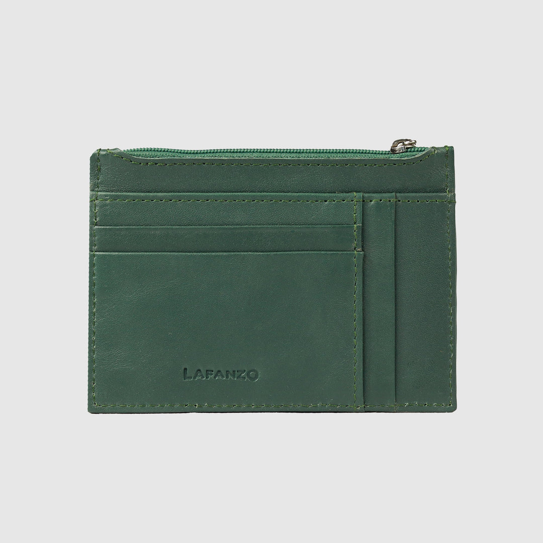 Lafanzo Unisex Leather Regal Zip Card Case - Accessories Collection