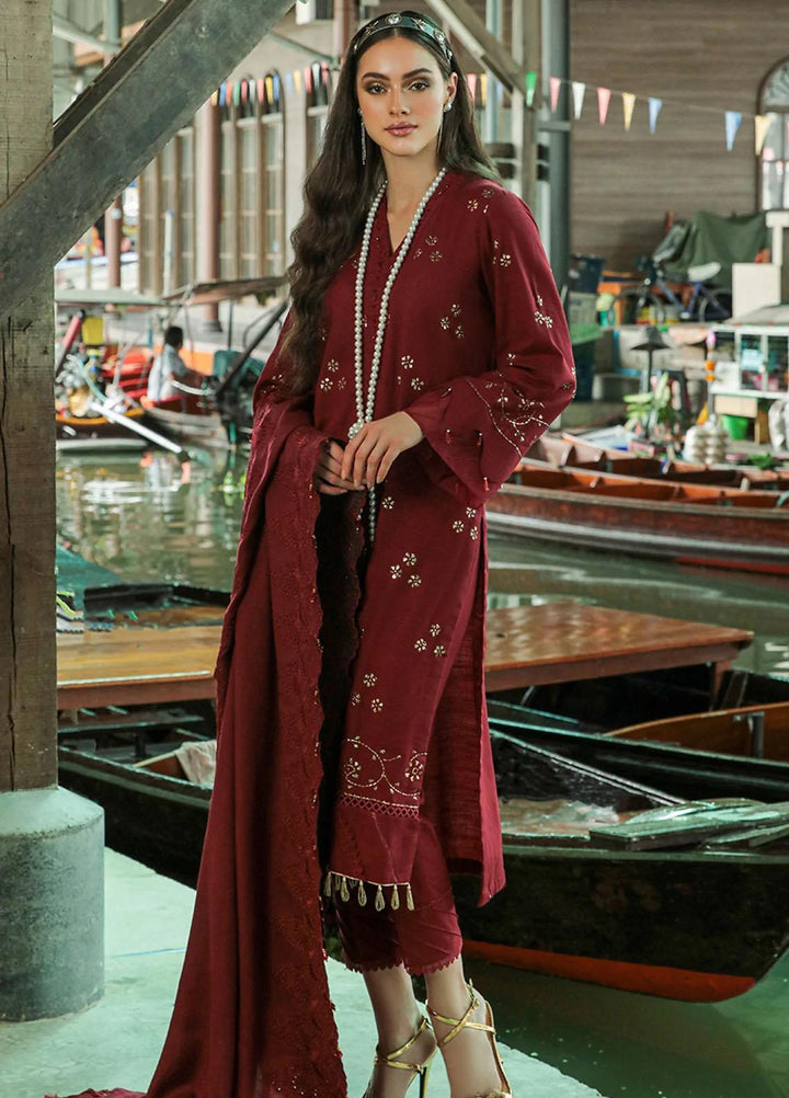Bazaar By Nureh Embroidered Khaddar Suits Unstitched 3 Piece NU22BM NW-74 - Winter Collection